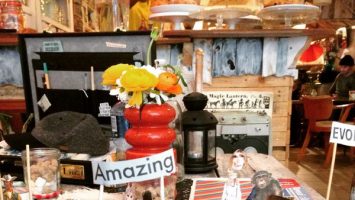 Small sculptures made out of toothpicks and sugarcubes