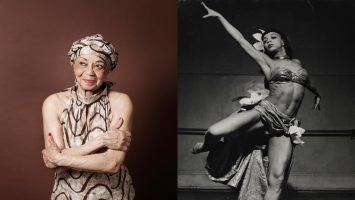 Photographs of Othella Dallas dancing (1940's) and now